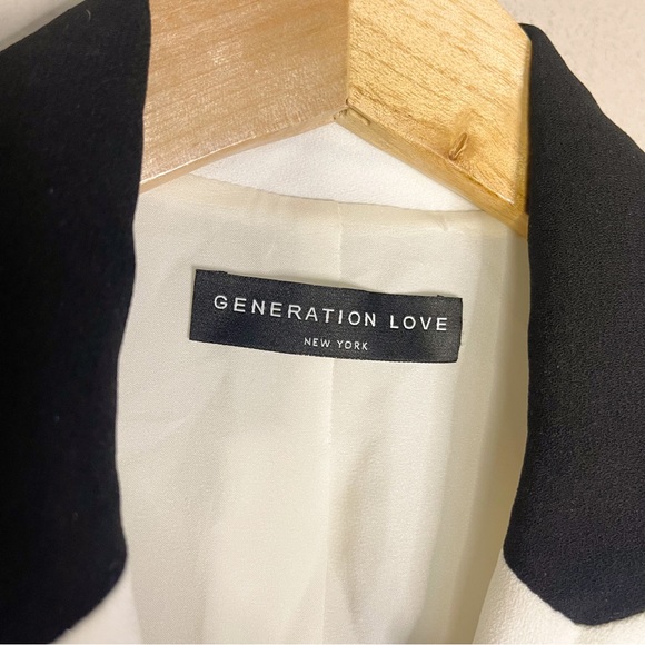 Generation Love | NWOT Raelynn White + Black Color Block Blazer Size: XS/S - Picture 5 of 8